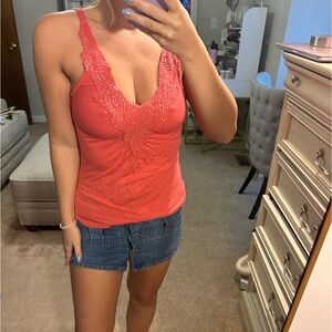 Peach Beaded top 🍑